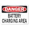 Signmission Safety Sign, OSHA Danger, 18" Height, 24" Width, Rigid Plastic, Battery Charging Area, Landscape OS-DS-P-1824-L-19274 - alternate 1